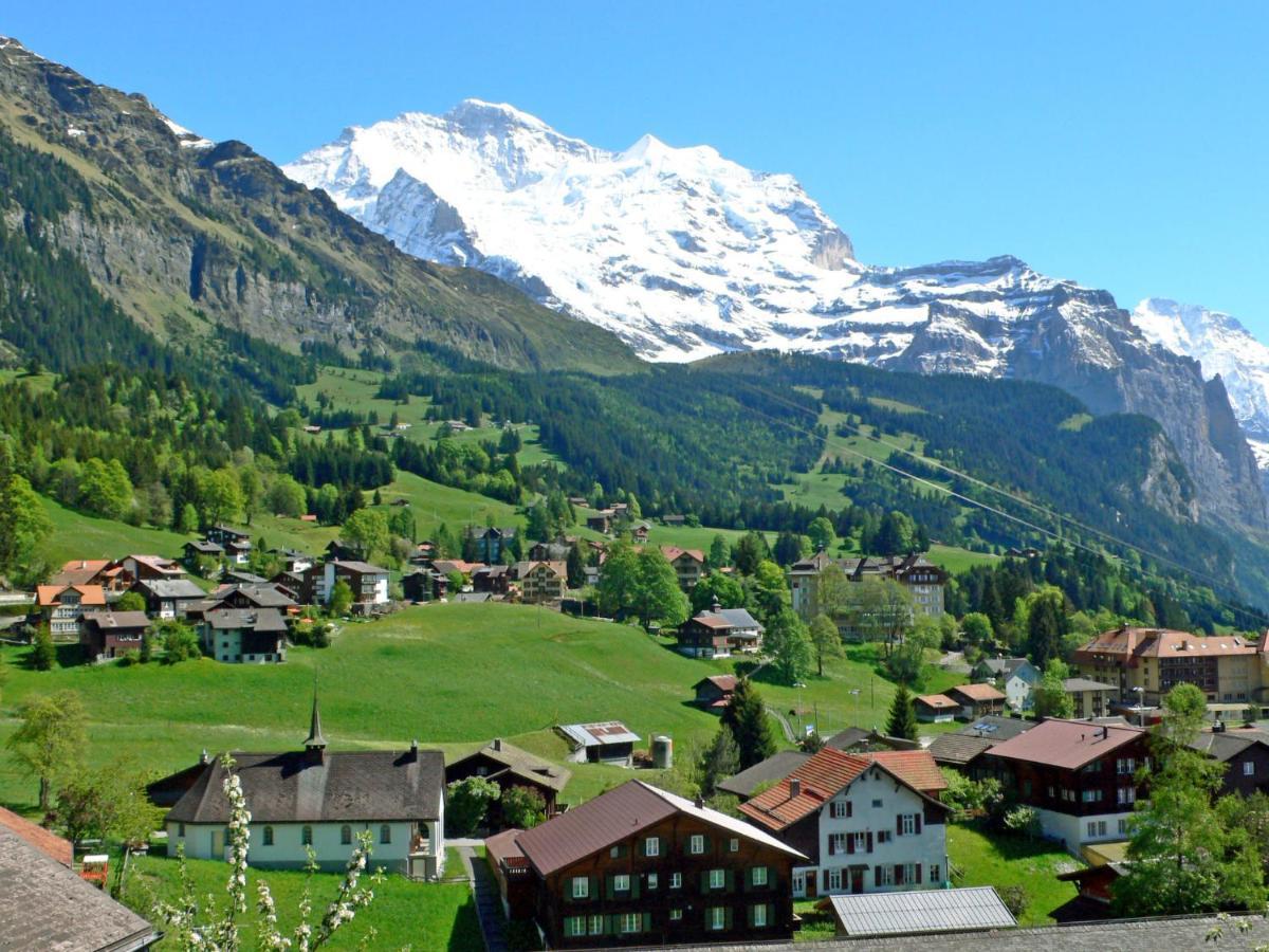 Apartment Panoramapark Soleil Haus D Apt 3 By Interhome Wengen Exteriör bild